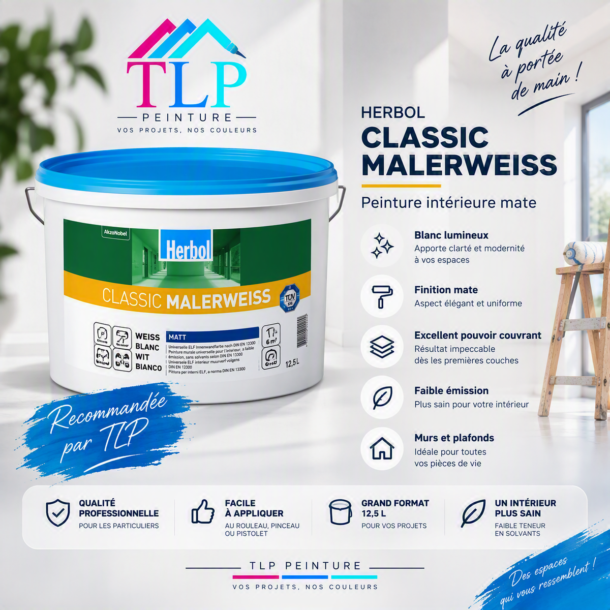 Herbol Classic Malerweiss Mat Blanc